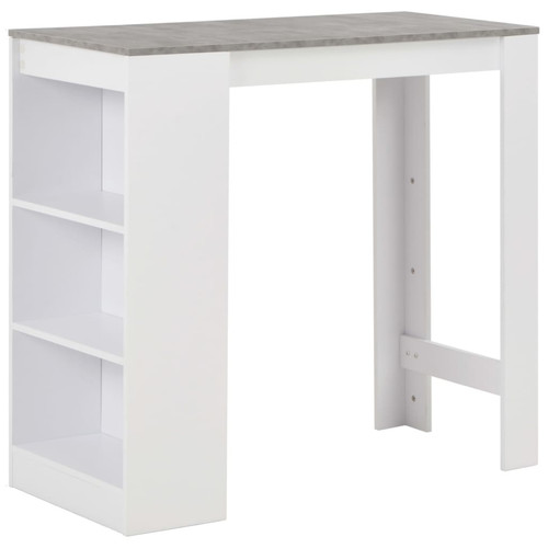 Bar table white 110x50x103cm - bar,