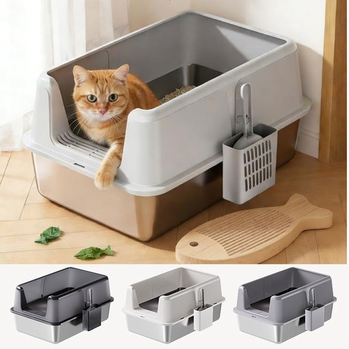 Large stainless steel litter - large,