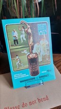 1977 Warwickshire v Somerset Cricket prog/ s/card John Player League, 31 July