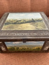 Vintage Tin Box Large Canajoharie NY Mohawk Valley Old Van Alstyne House