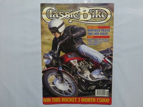 Nov 1991 classic bike magazine - bike,