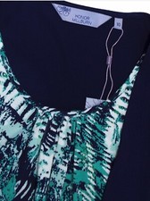 Honor Millburn Mock Top/Cardigan, Navy Size 10, Brand New