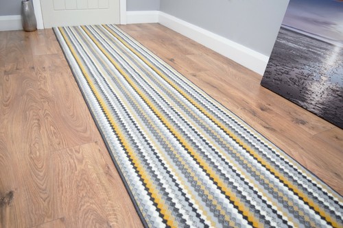 Grey ochre hallway stairway - ochre,