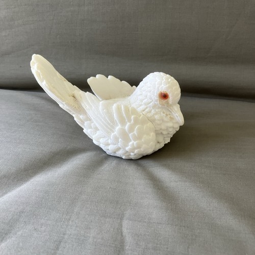 Vintage alabaster white dove - alabaster,