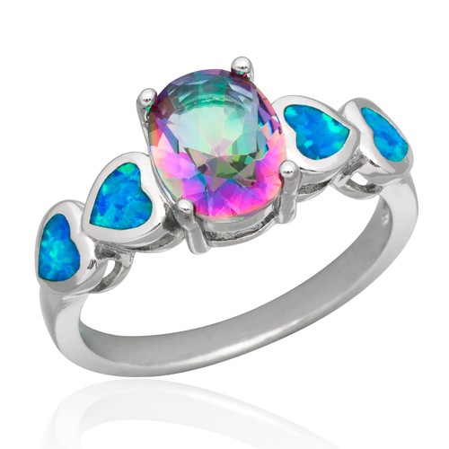 7x9 rainbow mystic - mystic, topaz