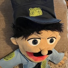 Police Officer Hand Puppet Plush (Jeffy)  Stuffed Doll Kids Toys