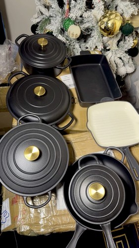 11pcs cast iron - iron, set