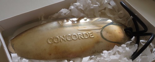 Concorde silver luggage tag - luggage,