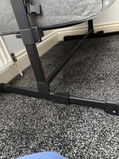 Miniuno Bedside Crib Next to Me Sleeptite Plus Grey with mattress 