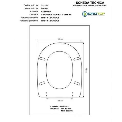 Toilet seat elios diana - toilet, elios-diana-frine