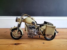 BMW75 tin metal model of a motorcycle with a sidecar