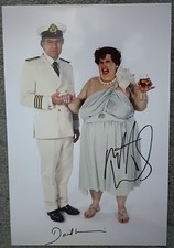 david walliams matt lucas little britain mrs deVere &captain signed 12x8 photo