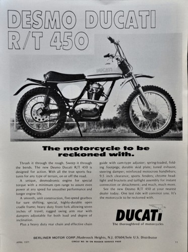 1971 ducati desmo 450 - 1971,