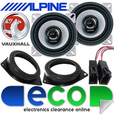 Vauxhall Astra H 2004-2010 Alpine 360 Watts 10cm 4 Inch 2 Way Rear Door Speakers