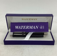 WATERMAN  Set Fountain Pen & Pencil With Box Great Condition Black