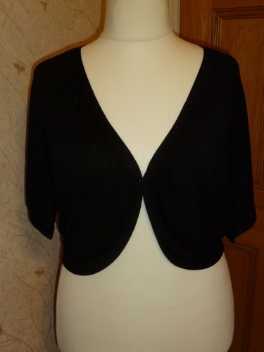 Fine black shrug - /bolero, with