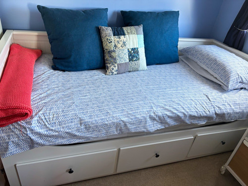 Ikea white daybed with - daybed,