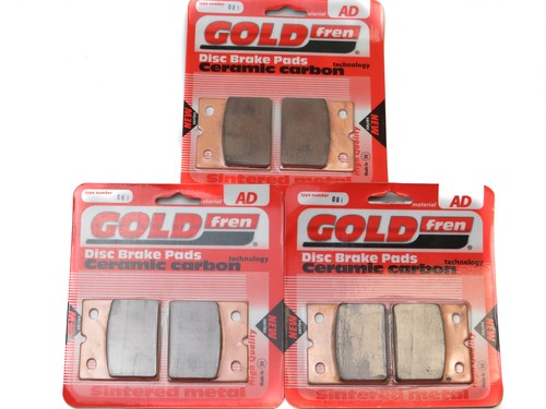Brake pads front rear - rear, for