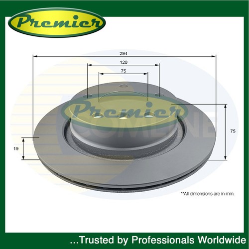Premier rear brake disc fits - premier,