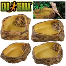 Exo Terra Reptile Water Dish S M L XL Lizard Vivarium Hagen Terrarium Feed Bowl
