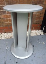 FISH TANK AQUARIUM STAND ROUND GREY SILVER ( COLLECT North Staffs)
