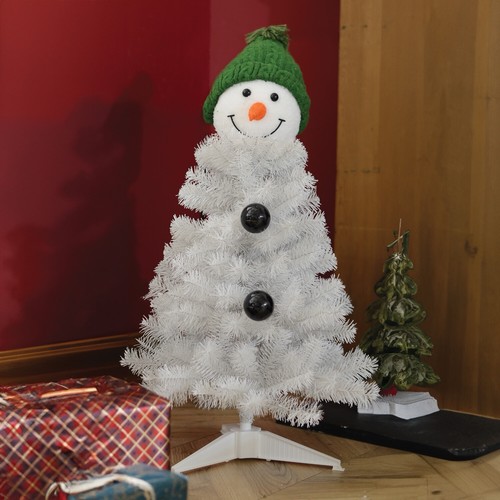 Christmas snowman tree 3ft - christmas,