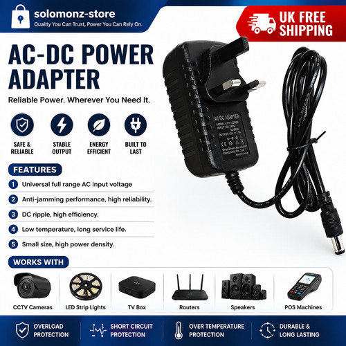 12v uk plug - 2a,