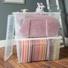 WHAM Clear Plastic Storage Box