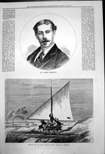Old Mr Alfred Thompson Sailing Car Kansas Pacific Railway America 187 Victorian
