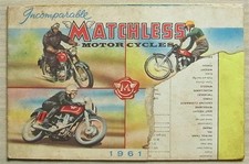 MATCHLESS Motorcycles Range Sales Brochure 1961  G2 G2CS G80, G3C G9 G80CS G50++