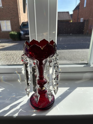 Victorian cranberry red - , glass