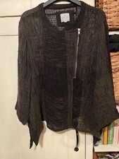 MASAI COPENHAGEN JANICE JACKET in Chocolate Brown Cardigan Biker Steampunk RP£99