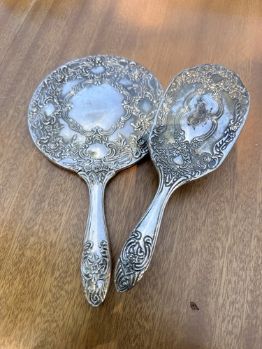 Antique vanity silver plated - silver,