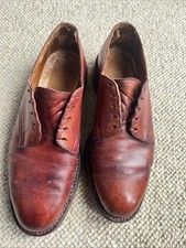 Men’s Vintage Wildsmith St James 9.5 D Walking Derby Shoes With Crepe Soles