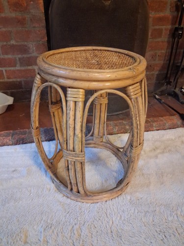 Plant stand round bamboo - plant,