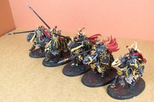 Warhammer Chaos Slaves Darkness - Mounted Knights x5 - plastic - painted (BZ10)