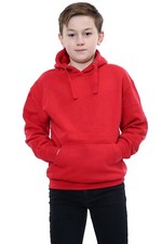 Kids Girls Boys Plain Hooded