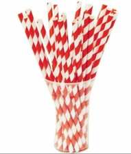 Paper drinking red - red, &
