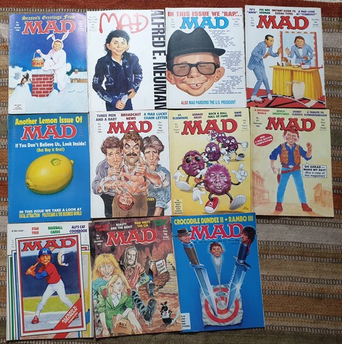 Mad magazines 1988 - magazines, x