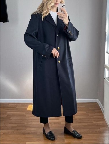 Women peter hahn coat navy - hahn,