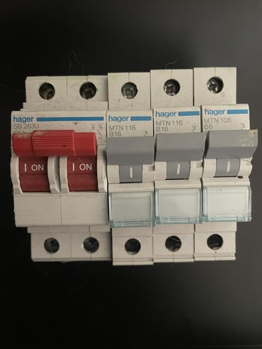 Hager mcb job lot - hager,