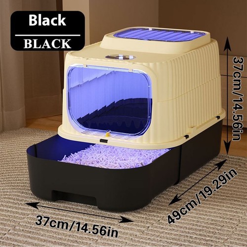 Extra large hooded cat litter - hooded,