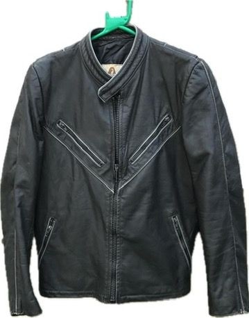 Vintage leather biker - leather,