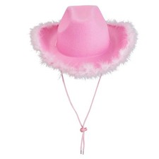 Cowgirl Cowboy Hat with Fluffy