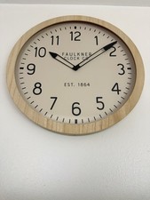 16" Wall Clock Wood -