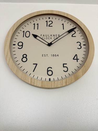 Wall clock wood - wall,