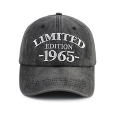 Embroidered 40th 50th 60th 70th 80th Birthday Hat Cotton Year Baseball Cap