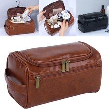 Mens Travel Wash Bag PU
