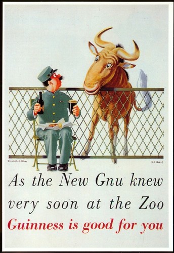 Modern postcard guinness - modern,