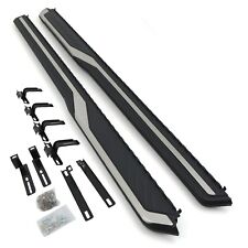 BLACK SILVER SIDE FOOT STEPS RUNNING BOARDS FOR NISSAN X TRAIL T33 E POWER 2021+